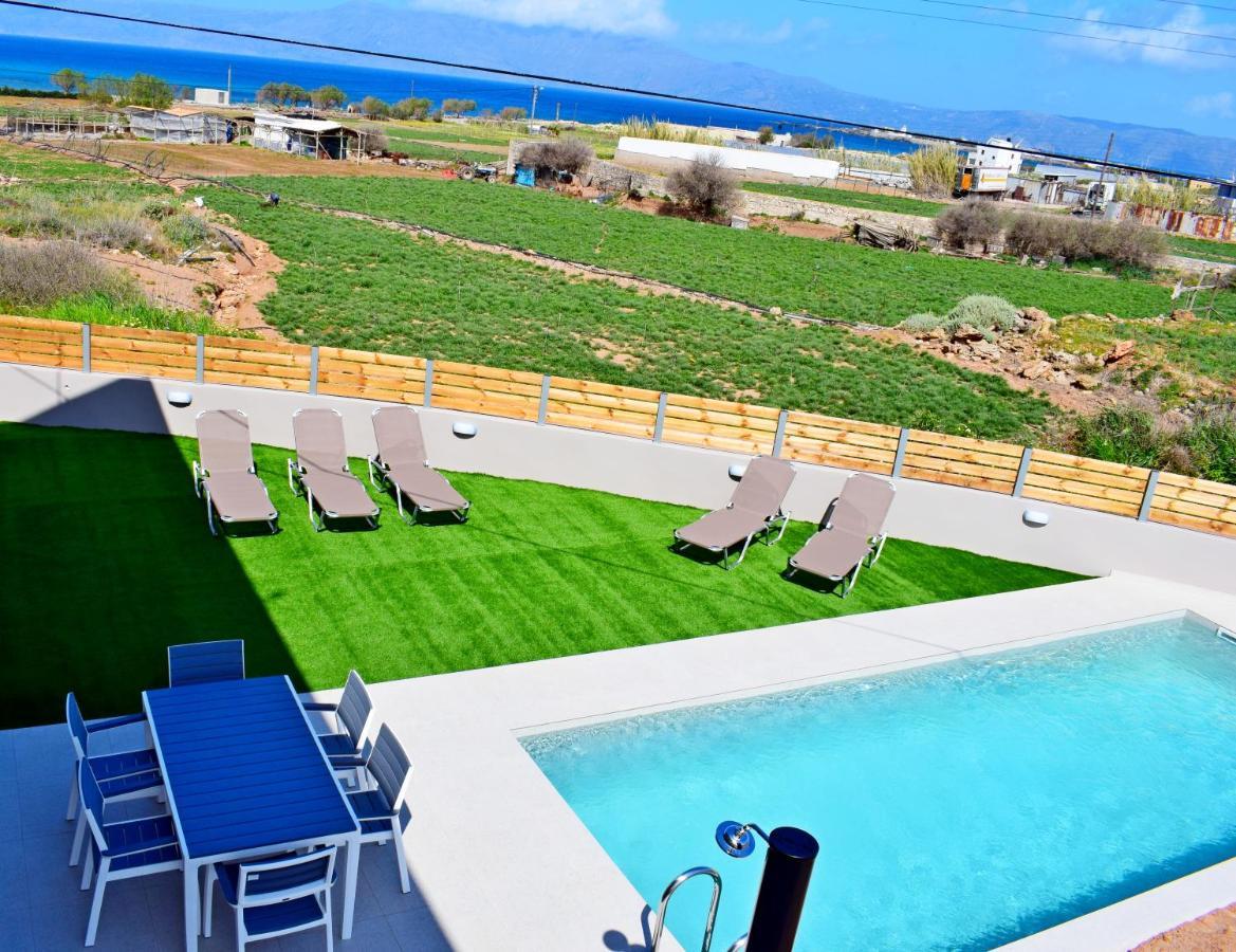 Balos Residence Private Pool Seafront Seaview Kissamos Exterior photo
